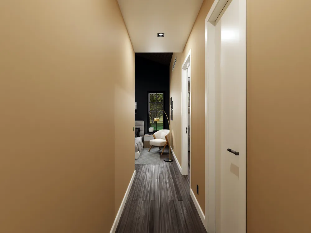 1100sf Dark Interior Scheme 1