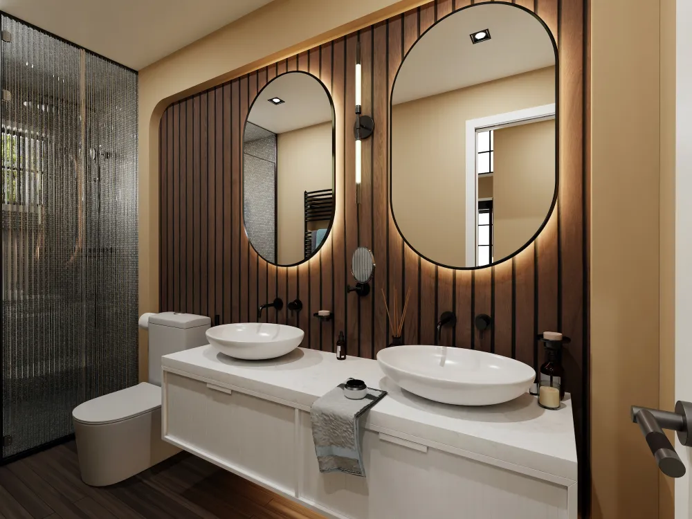 1100sf Dark Interior Scheme 10