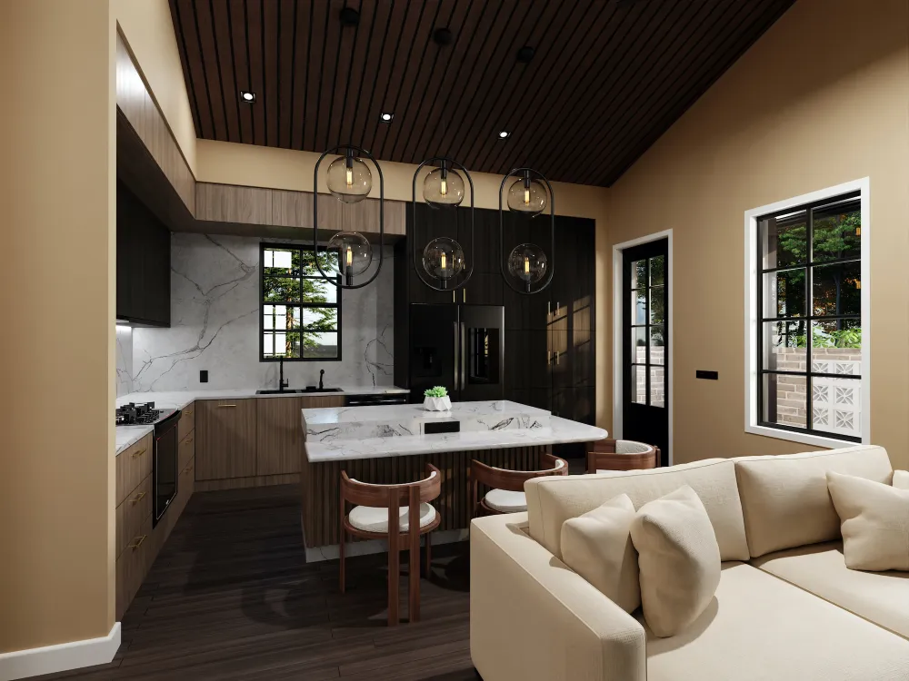 1100sf Dark Interior Scheme 2