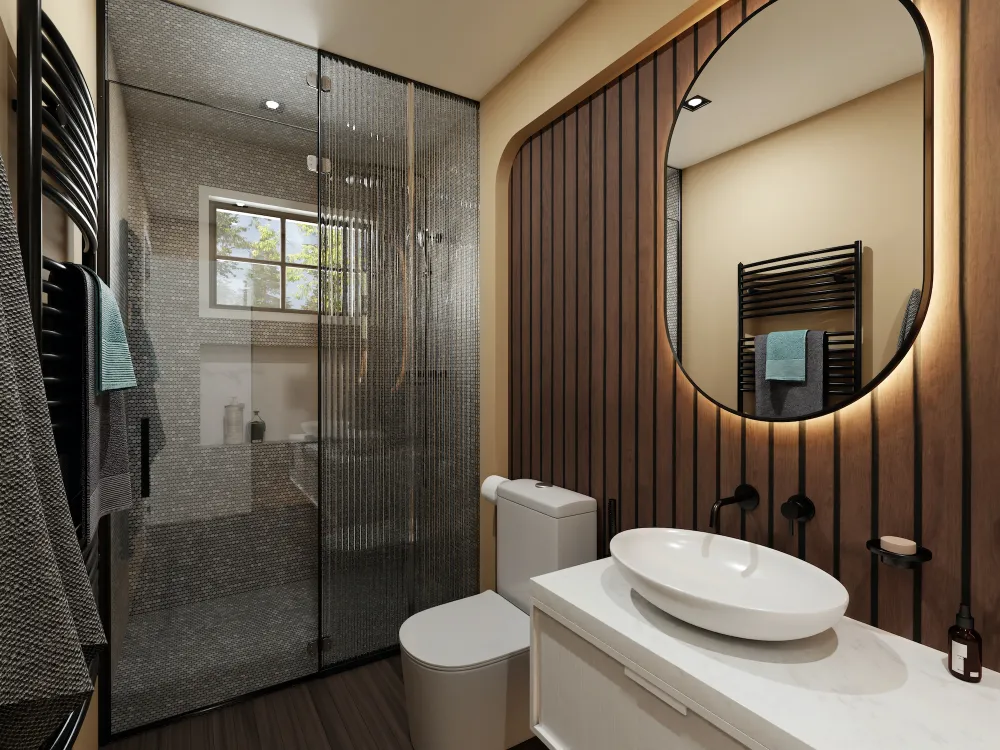 1100sf Dark Interior Scheme 8